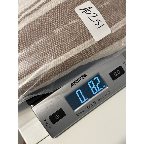 Cali 1850 Linen Cotton Pants Brown Cream Striped Slit Legs‎ Size S Beachy Boho - Picture 16 of 16